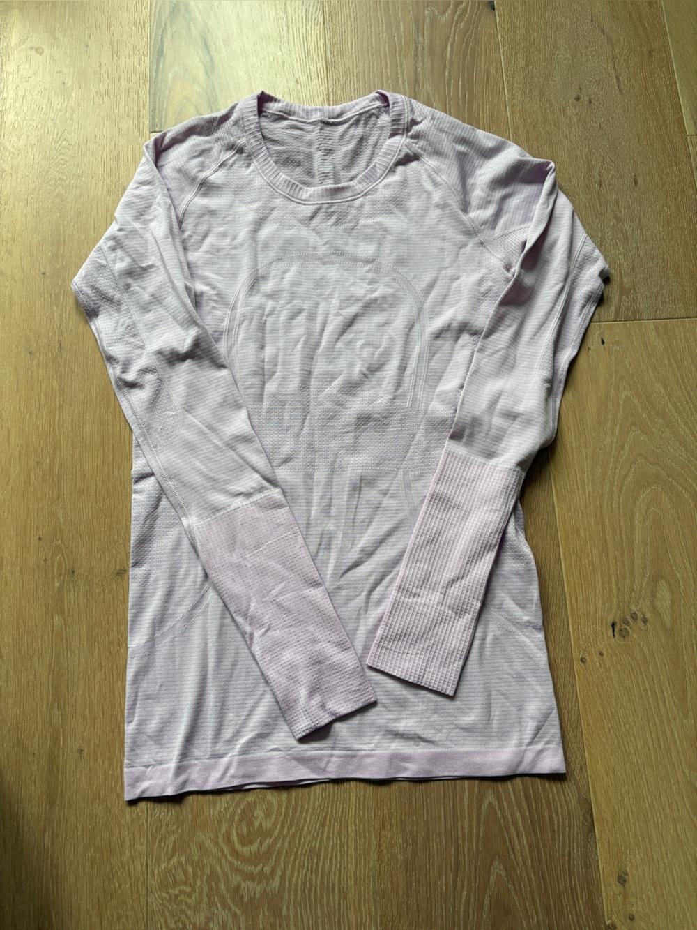 EUC Lululemon 6 LS Swiftly heathered pretty purple